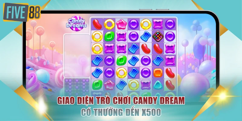 Nổ Hũ Trực Tuyến - Xu Hướng Giải Trí Và Làm Giàu Hiệu Quả 4 Giao diện trò chơi Candy Dream có thưởng đến x500